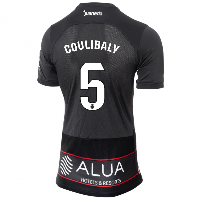 Kinder Habib Anas Coulibaly #5 Schwarz Auswärtstrikot Trikot 2023/24 T-Shirt