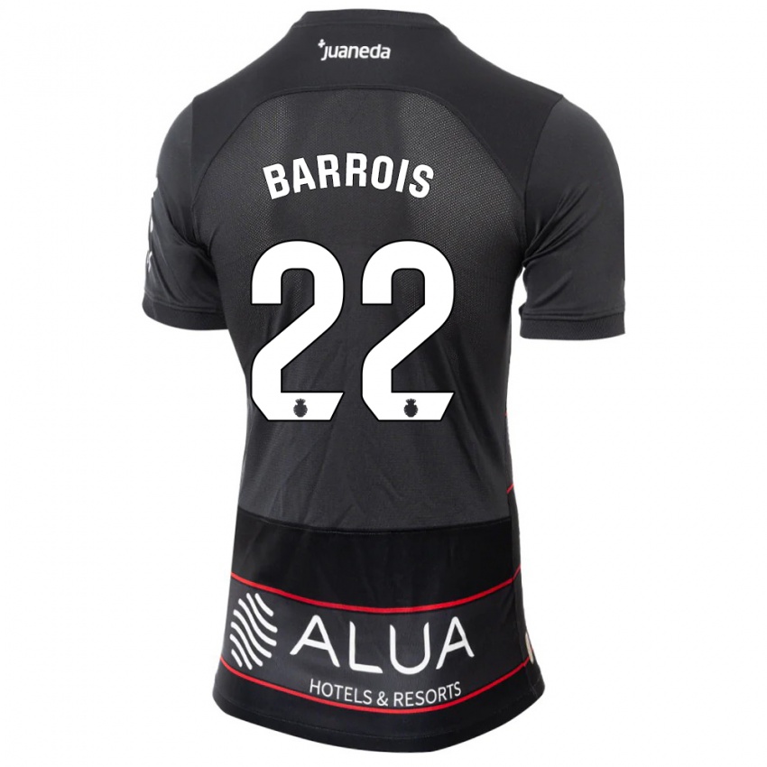 Kinder Eliott Barrois #22 Schwarz Auswärtstrikot Trikot 2023/24 T-Shirt