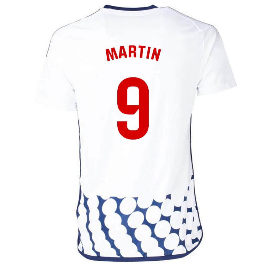 Kinder Carlos Martin #9 Weiß Auswärtstrikot Trikot 2023/24 T-Shirt