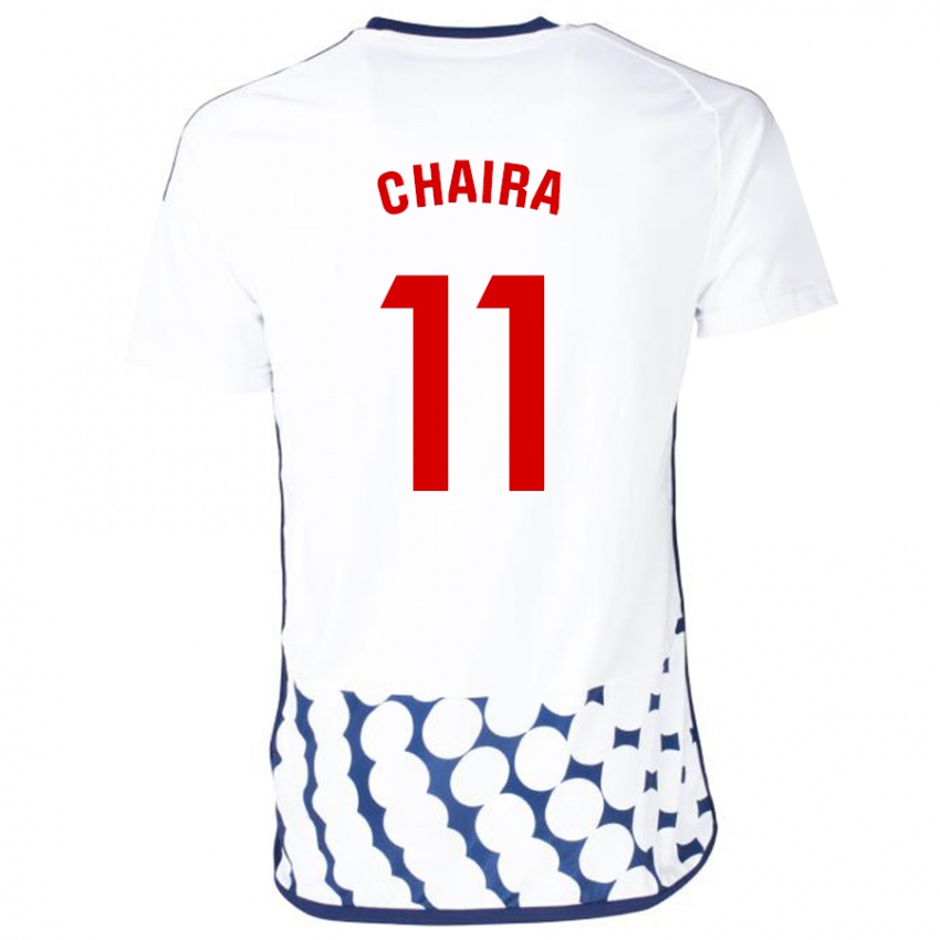 Kinder Ilyas Chaira #11 Weiß Auswärtstrikot Trikot 2023/24 T-Shirt