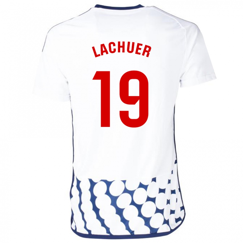 Kinder Mathis Lachuer #19 Weiß Auswärtstrikot Trikot 2023/24 T-Shirt