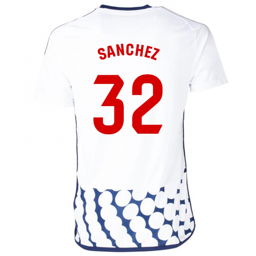 Kinder Rubén Sánchez #32 Weiß Auswärtstrikot Trikot 2023/24 T-Shirt