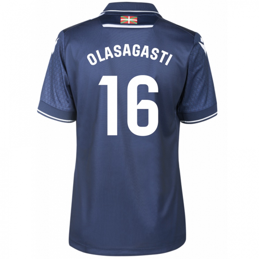 Kinder Jon Ander Olasagasti #16 Marine Auswärtstrikot Trikot 2023/24 T-Shirt