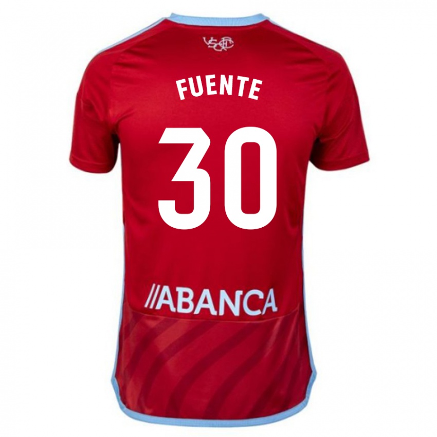 Kinder Mario Fuente #30 Rot Auswärtstrikot Trikot 2023/24 T-Shirt