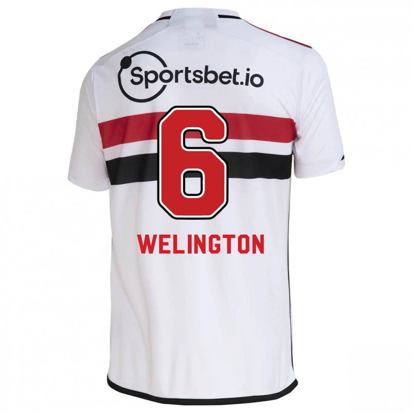 Herren Welington #6 Weiß Heimtrikot Trikot 2023/24 T-Shirt