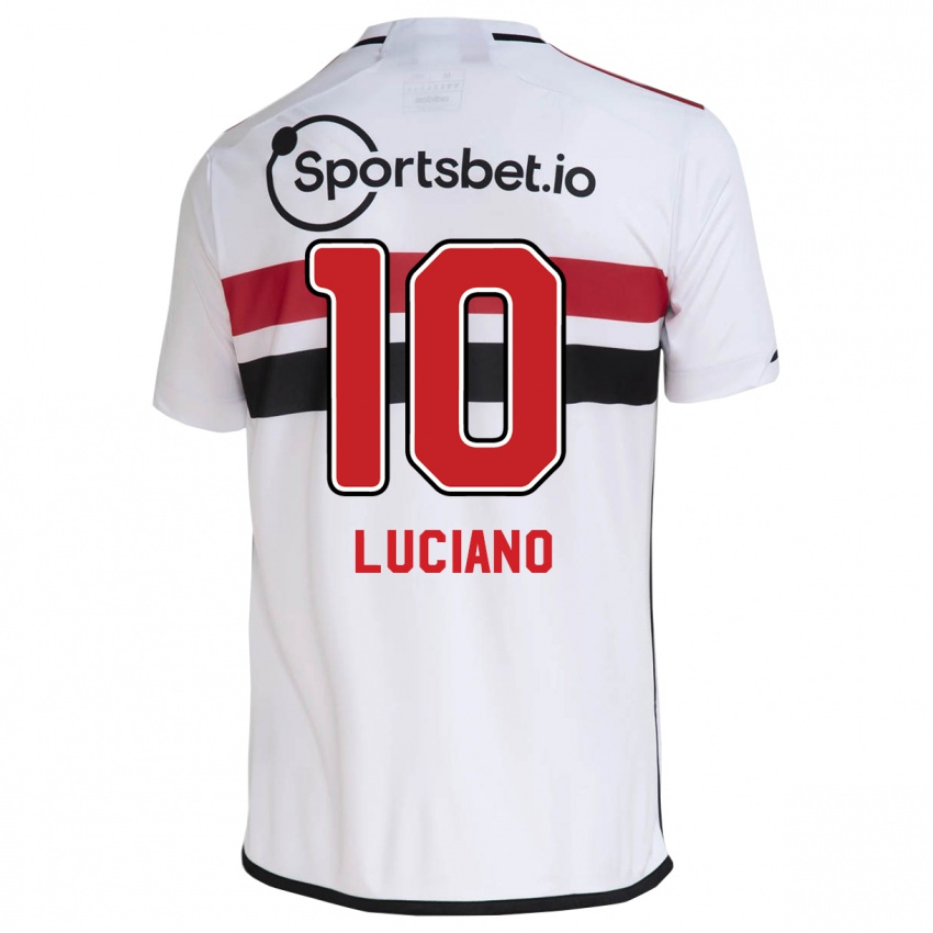 Herren Luciano #10 Weiß Heimtrikot Trikot 2023/24 T-Shirt