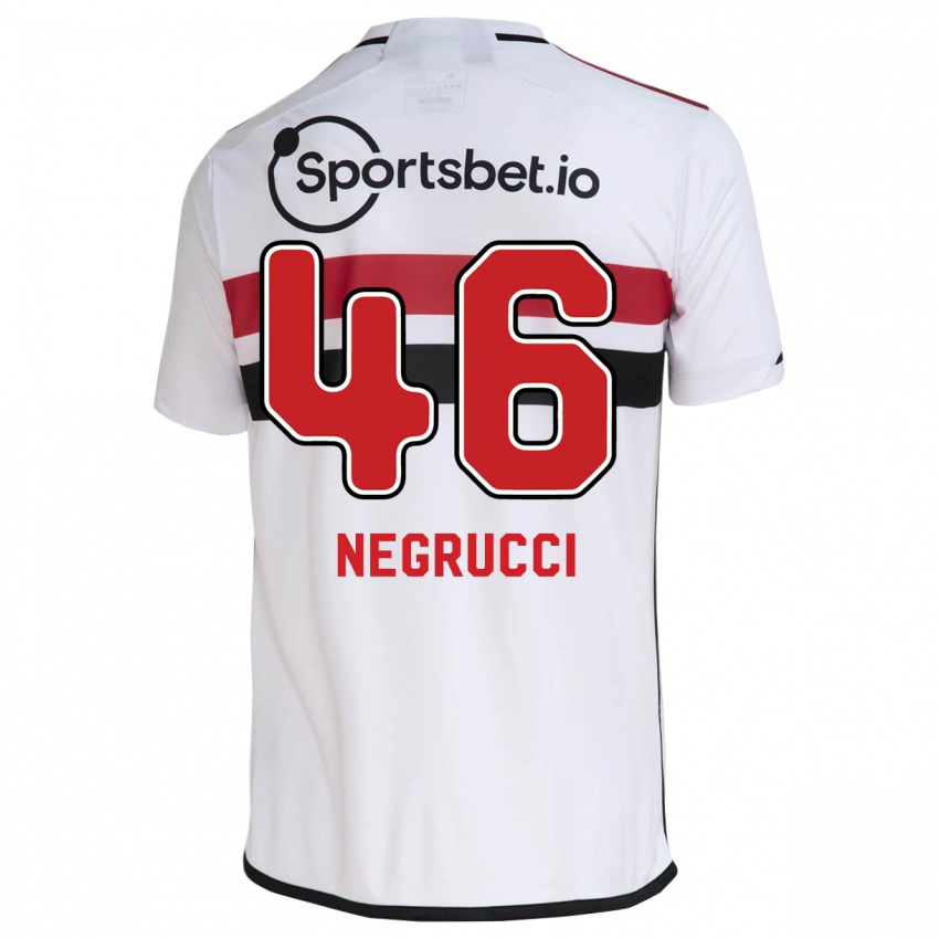 Herren Felipe Negrucci #46 Weiß Heimtrikot Trikot 2023/24 T-Shirt