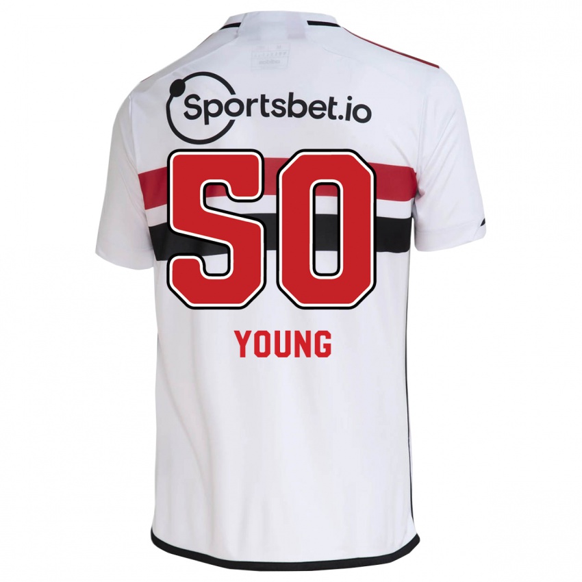 Herren Young #50 Weiß Heimtrikot Trikot 2023/24 T-Shirt