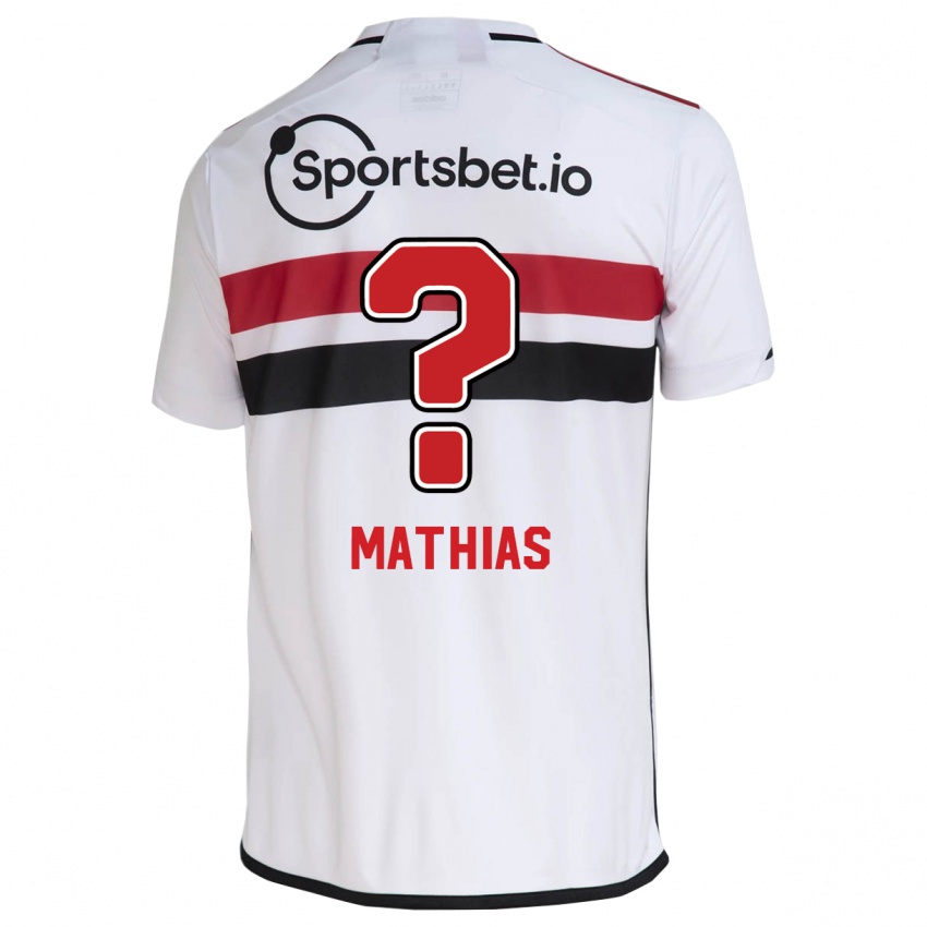 Herren Leandro Mathias #0 Weiß Heimtrikot Trikot 2023/24 T-Shirt