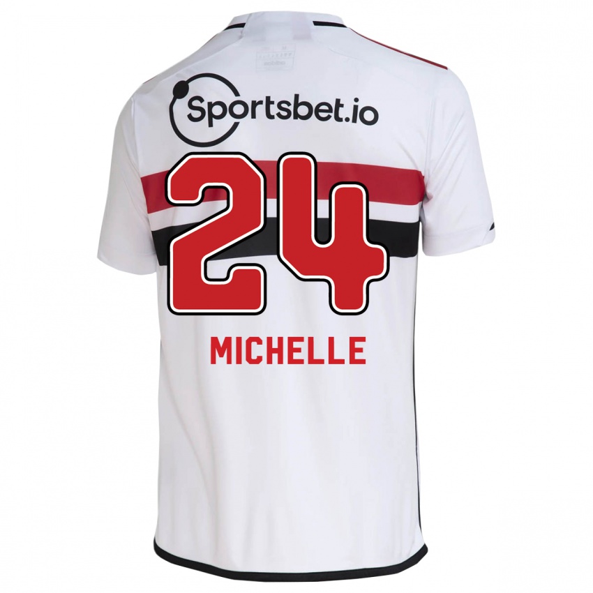 Herren Michelle #24 Weiß Heimtrikot Trikot 2023/24 T-Shirt