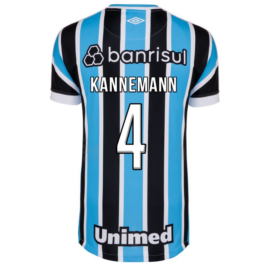 Herren Walter Kannemann #4 Blau Heimtrikot Trikot 2023/24 T-Shirt
