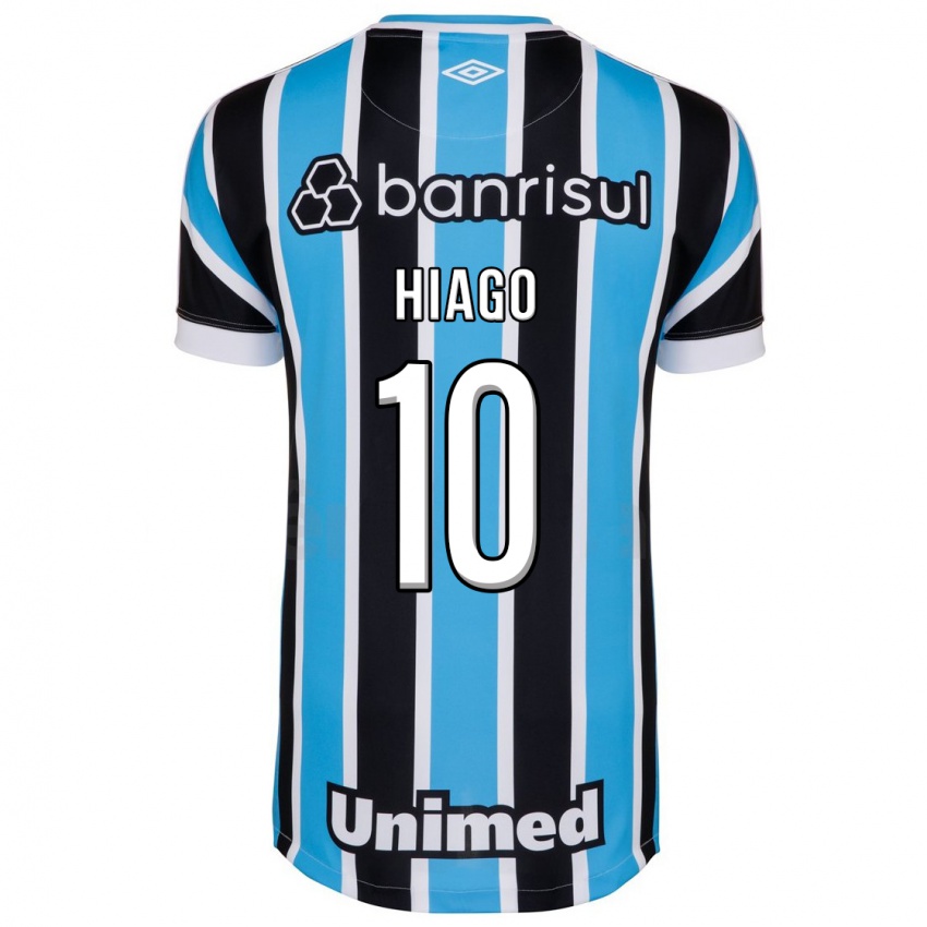 Herren Hiago #10 Blau Heimtrikot Trikot 2023/24 T-Shirt