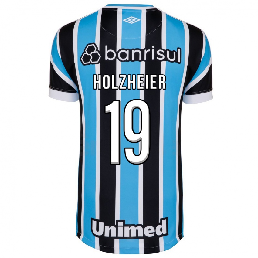 Herren Agostina Holzheier #19 Blau Heimtrikot Trikot 2023/24 T-Shirt