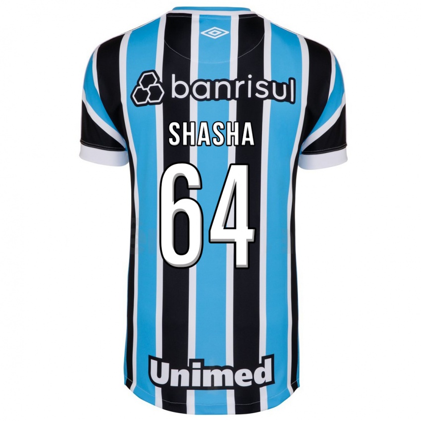 Herren Shashá #64 Blau Heimtrikot Trikot 2023/24 T-Shirt