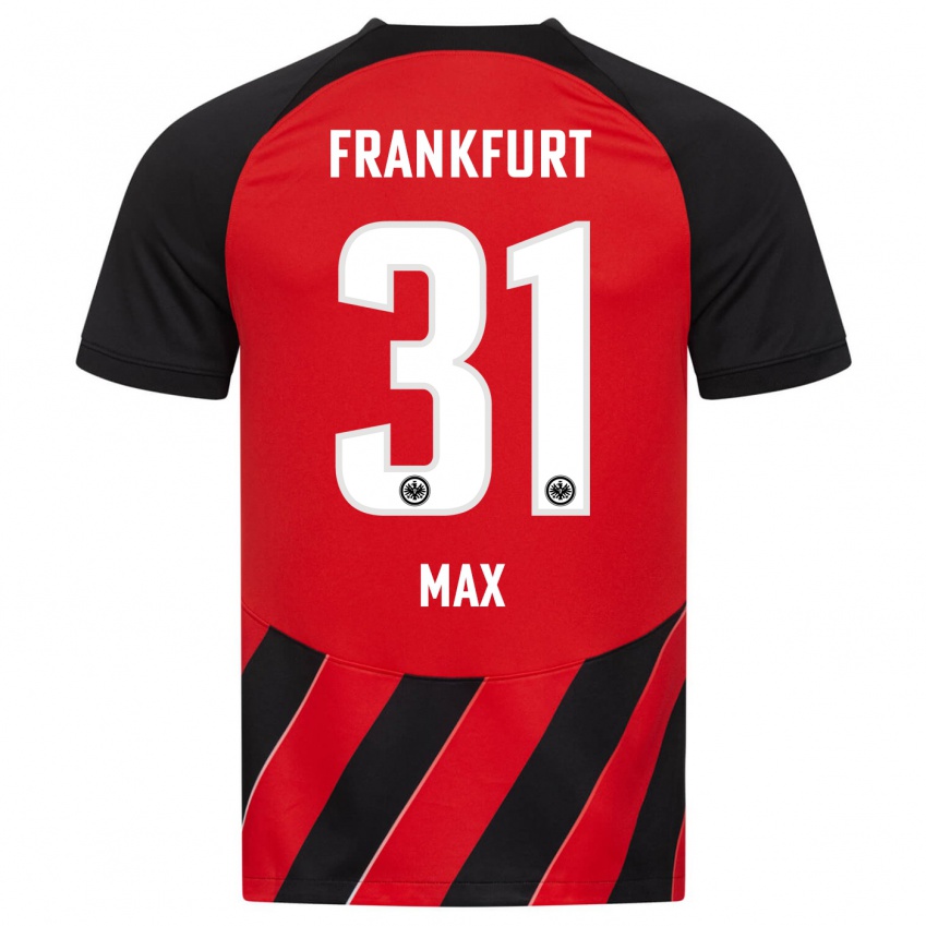 Herren Philipp Max #31 Rot Schwarz Heimtrikot Trikot 2023/24 T-Shirt