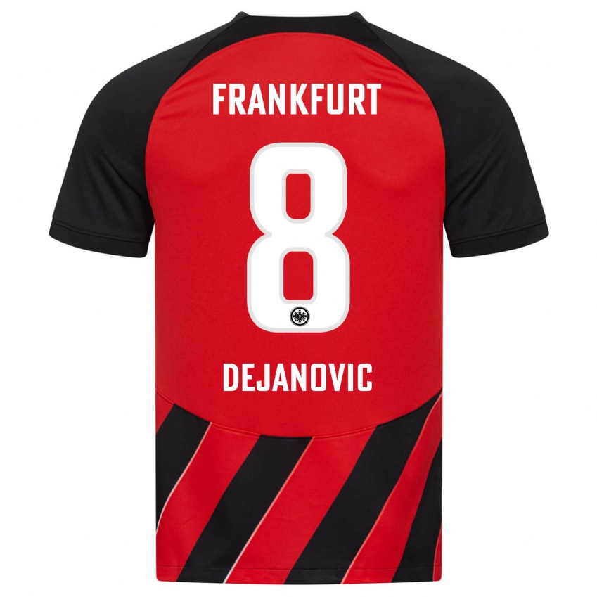 Herren Daniel Dejanovic #8 Rot Schwarz Heimtrikot Trikot 2023/24 T-Shirt