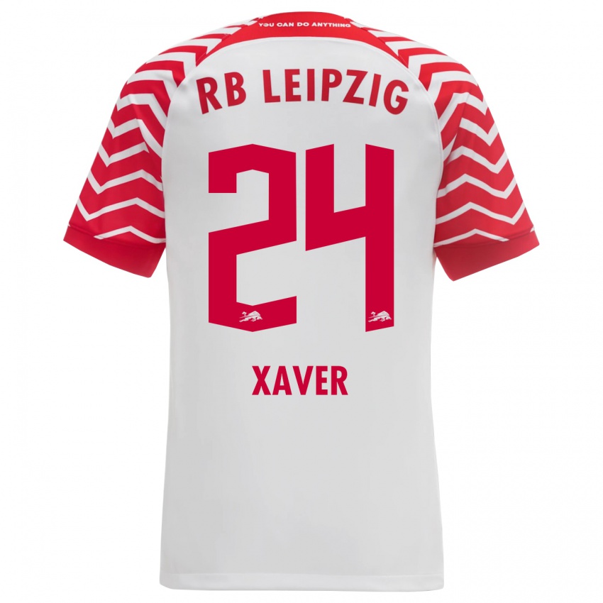 Herren Xaver Schlager #24 Weiß Heimtrikot Trikot 2023/24 T-Shirt