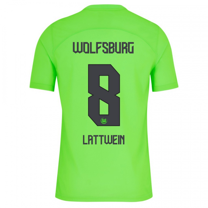 Herren Lena Lattwein #8 Grün Heimtrikot Trikot 2023/24 T-Shirt