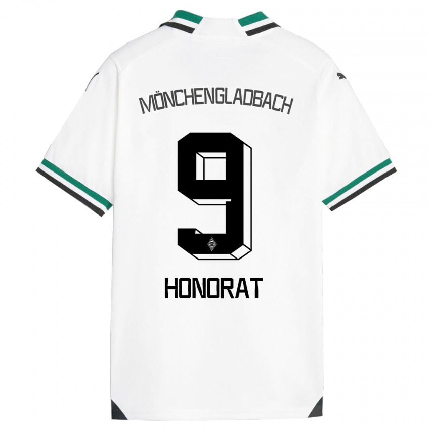 Herren Franck Honorat #9 Weiß Grün Heimtrikot Trikot 2023/24 T-Shirt