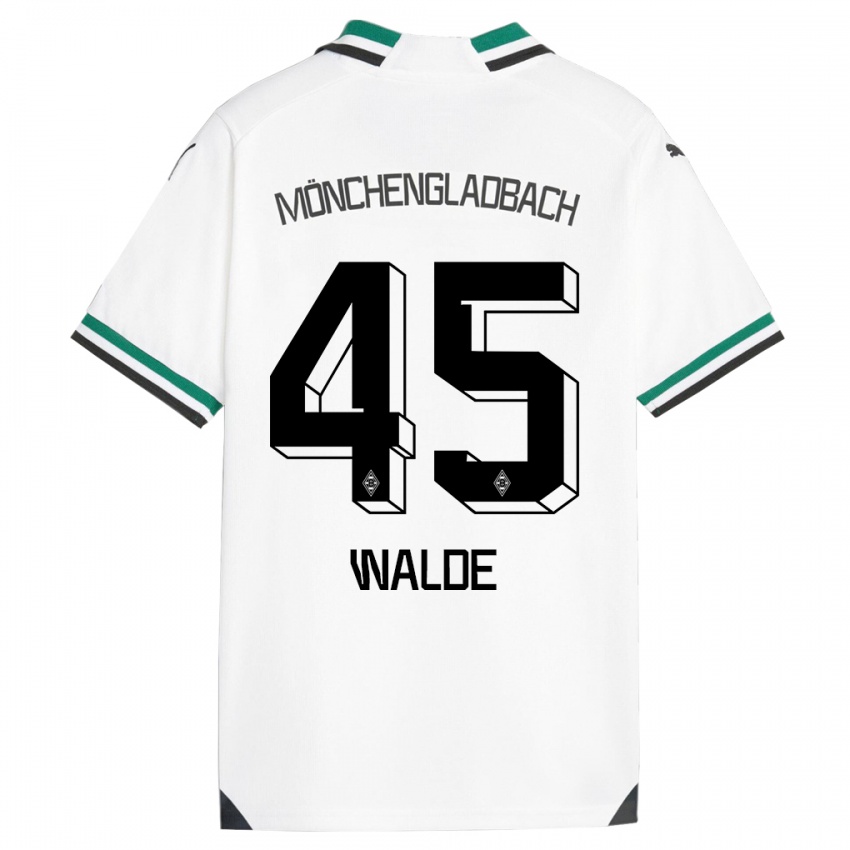 Herren Simon Walde #45 Weiß Grün Heimtrikot Trikot 2023/24 T-Shirt