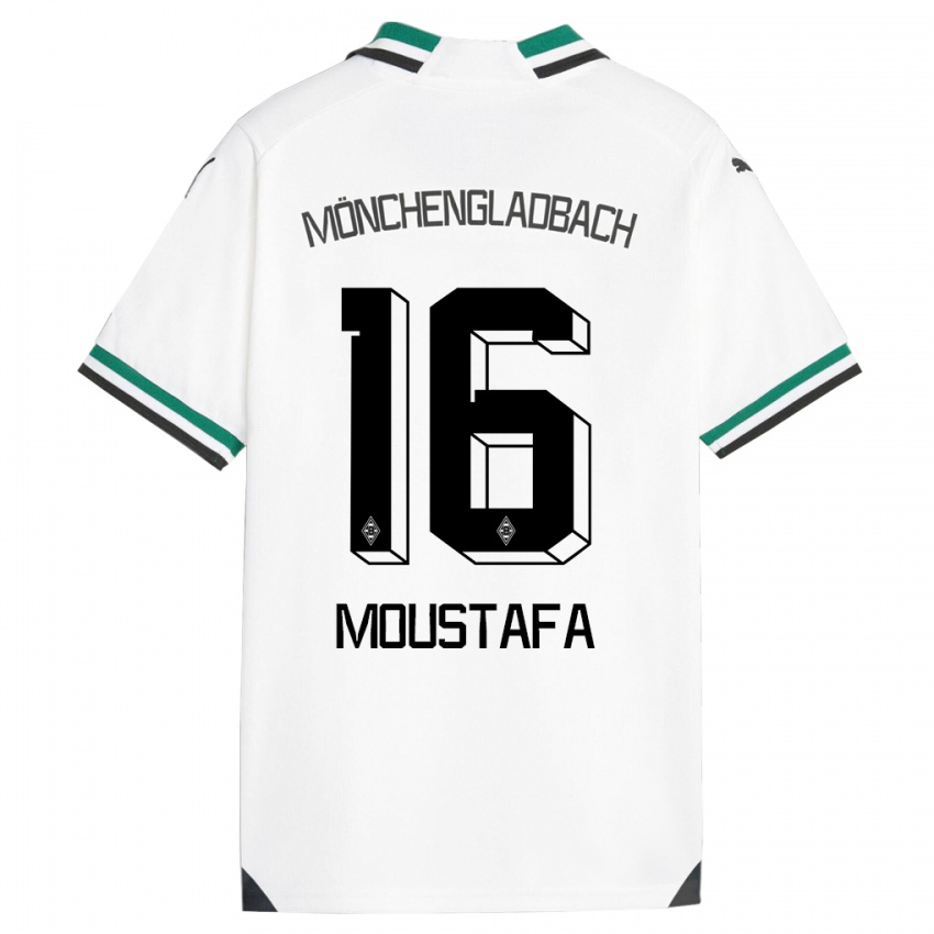 Herren Moustafa Ashraf Moustafa #16 Weiß Grün Heimtrikot Trikot 2023/24 T-Shirt