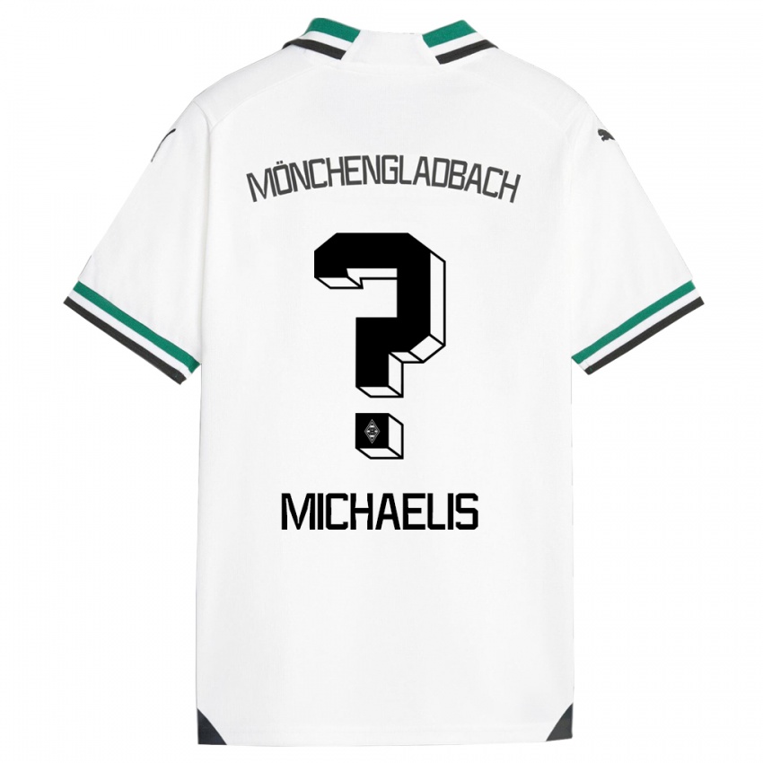 Herren Yannick Michaelis #0 Weiß Grün Heimtrikot Trikot 2023/24 T-Shirt