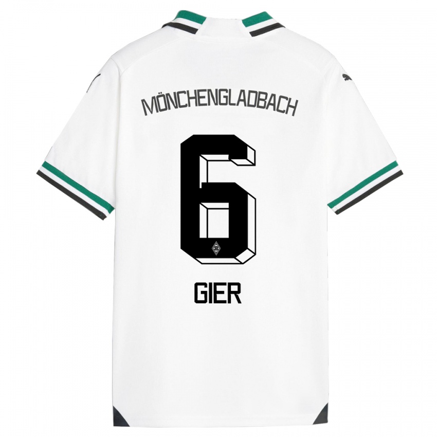 Herren Madeline Gier #6 Weiß Grün Heimtrikot Trikot 2023/24 T-Shirt