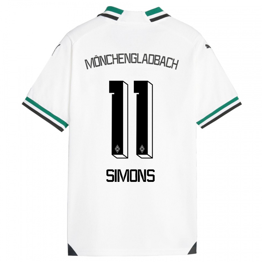 Herren Kelly Simons #11 Weiß Grün Heimtrikot Trikot 2023/24 T-Shirt