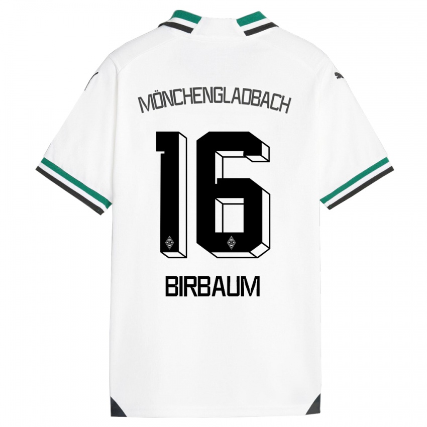 Herren Anne Birbaum #16 Weiß Grün Heimtrikot Trikot 2023/24 T-Shirt