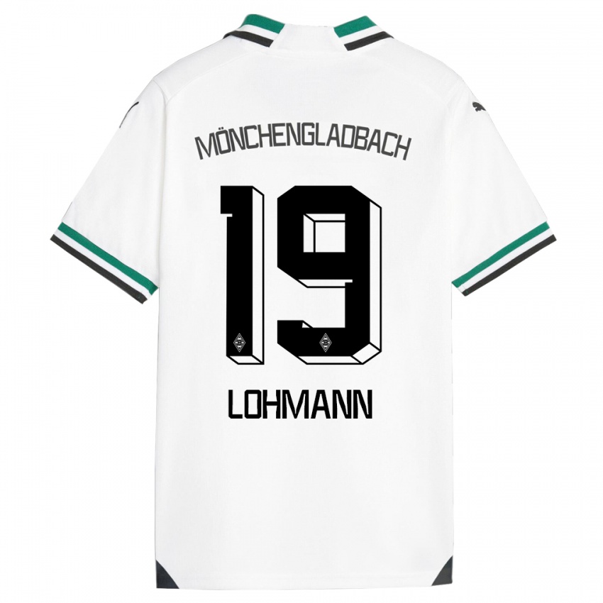 Herren Mona Lohmann #19 Weiß Grün Heimtrikot Trikot 2023/24 T-Shirt