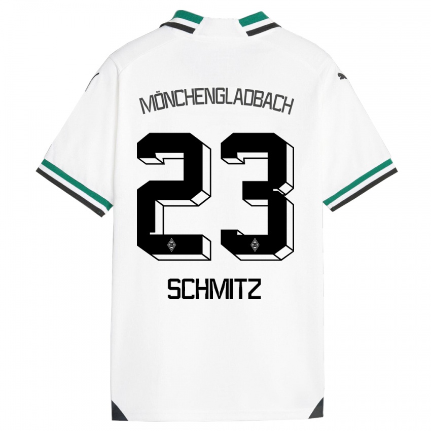 Herren Sarah Schmitz #23 Weiß Grün Heimtrikot Trikot 2023/24 T-Shirt