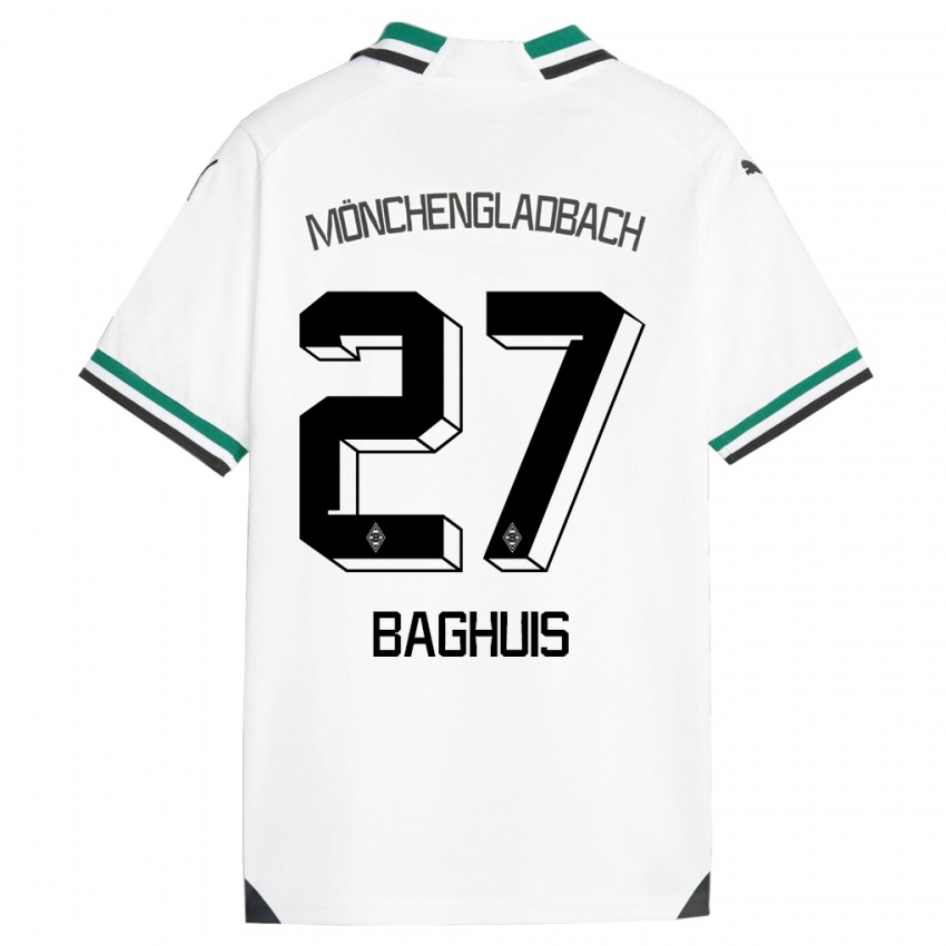 Herren Chantal Baghuis #27 Weiß Grün Heimtrikot Trikot 2023/24 T-Shirt