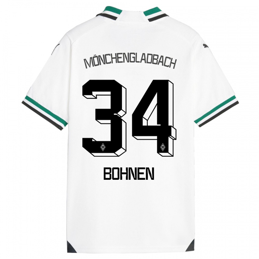 Herren Bohnen #34 Weiß Grün Heimtrikot Trikot 2023/24 T-Shirt