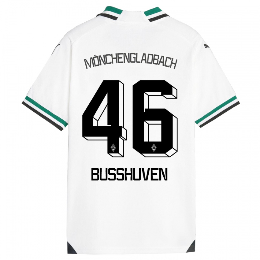 Herren Alina Busshuven #46 Weiß Grün Heimtrikot Trikot 2023/24 T-Shirt