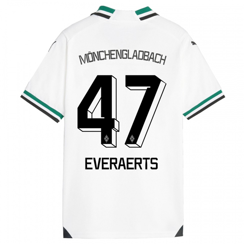 Herren Kim Everaerts #47 Weiß Grün Heimtrikot Trikot 2023/24 T-Shirt