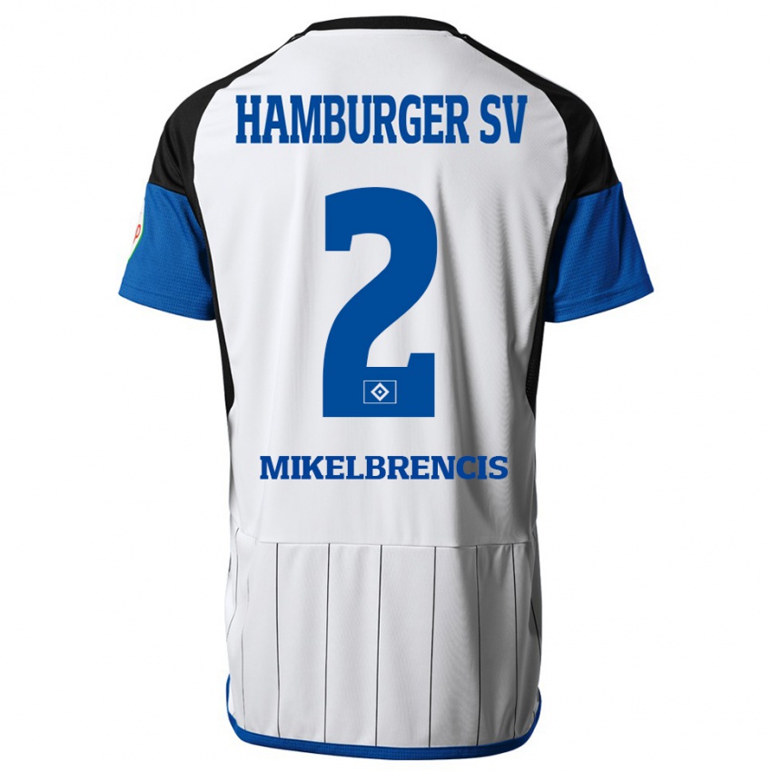 Herren William Mikelbrencis #2 Weiß Heimtrikot Trikot 2023/24 T-Shirt