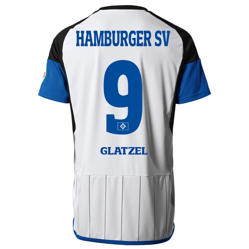 Herren Robert Glatzel #9 Weiß Heimtrikot Trikot 2023/24 T-Shirt