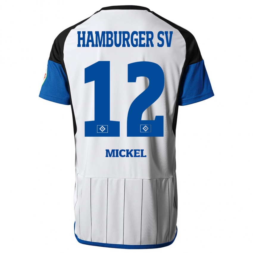 Herren Tom Mickel #12 Weiß Heimtrikot Trikot 2023/24 T-Shirt