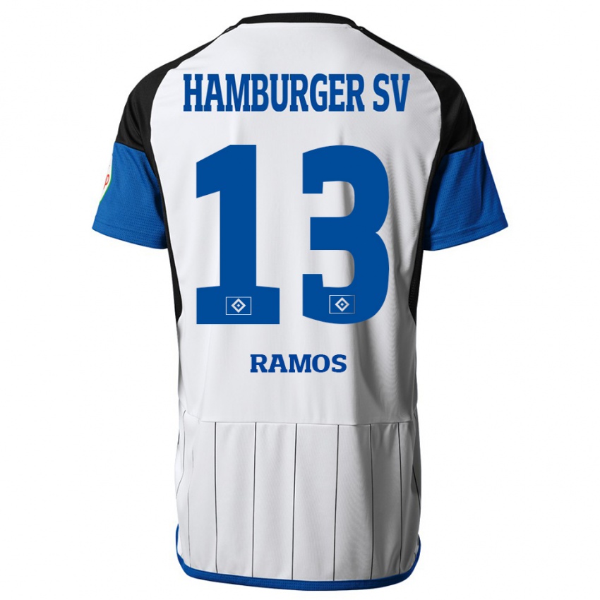 Herren Guilherme Ramos #13 Weiß Heimtrikot Trikot 2023/24 T-Shirt