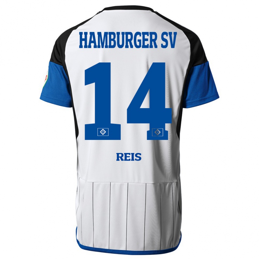 Herren Ludovit Reis #14 Weiß Heimtrikot Trikot 2023/24 T-Shirt