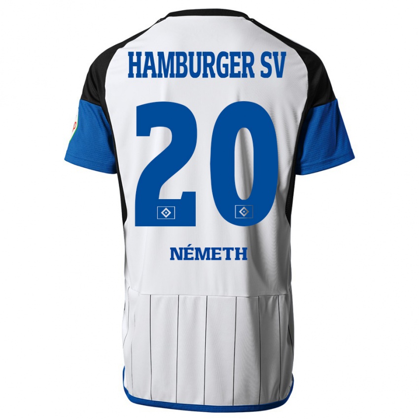 Herren András Németh #20 Weiß Heimtrikot Trikot 2023/24 T-Shirt