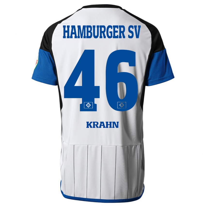 Herren Elijah Krahn #46 Weiß Heimtrikot Trikot 2023/24 T-Shirt