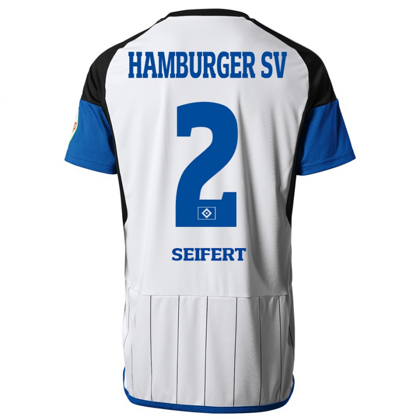 Herren Luis Seifert #2 Weiß Heimtrikot Trikot 2023/24 T-Shirt