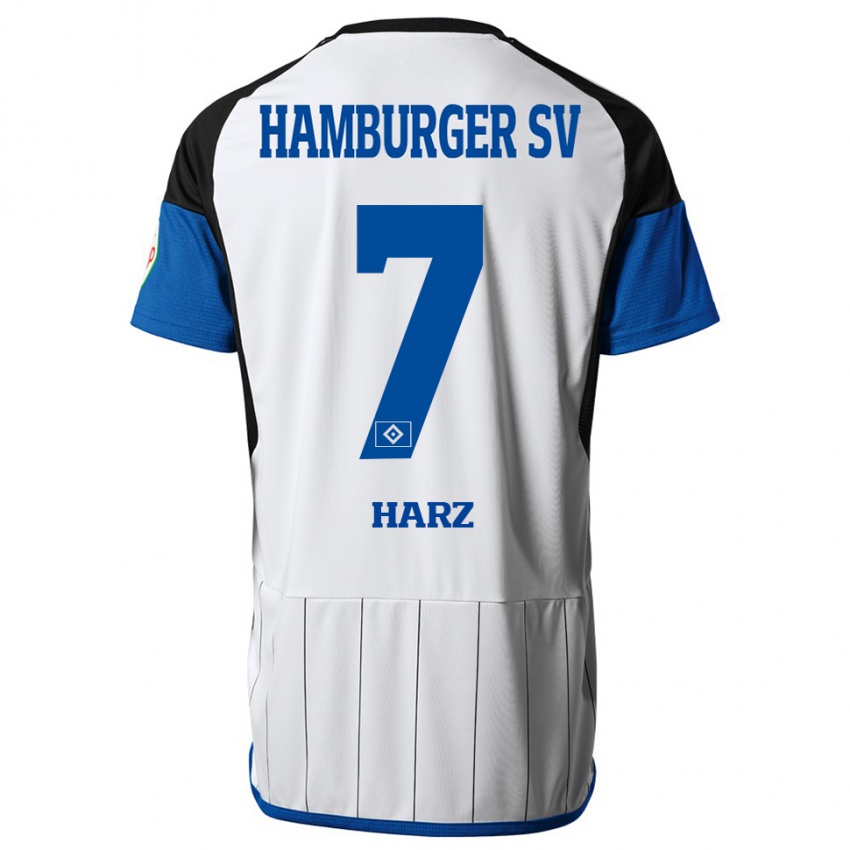 Herren Theo Harz #7 Weiß Heimtrikot Trikot 2023/24 T-Shirt