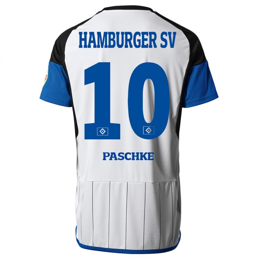 Herren Felix Paschke #10 Weiß Heimtrikot Trikot 2023/24 T-Shirt