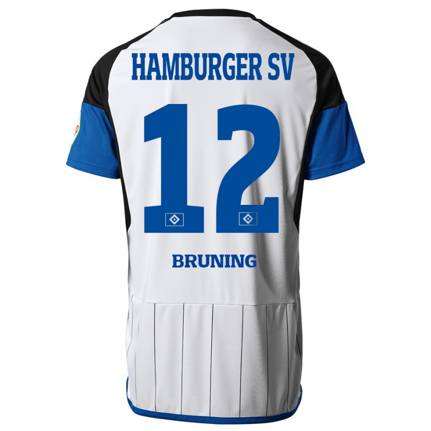 Herren Malte Brüning #12 Weiß Heimtrikot Trikot 2023/24 T-Shirt