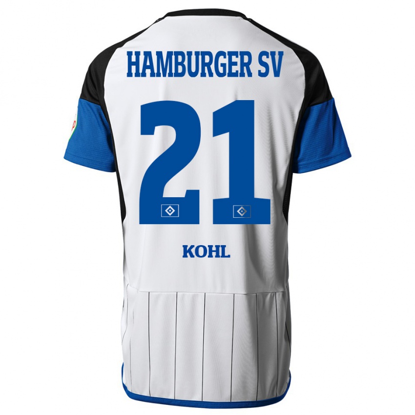 Herren Ohene Köhl #21 Weiß Heimtrikot Trikot 2023/24 T-Shirt