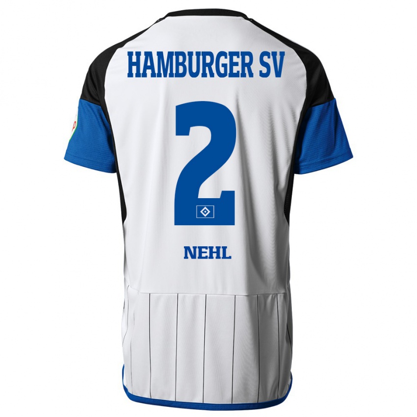 Herren Julius Nehl #2 Weiß Heimtrikot Trikot 2023/24 T-Shirt