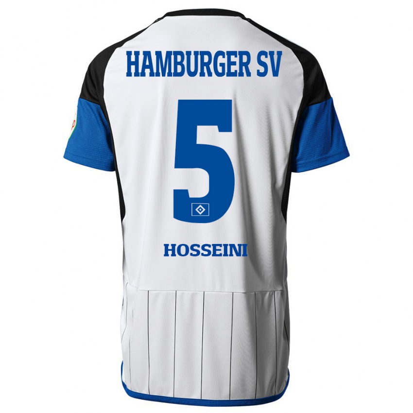 Herren Reza Hosseini #5 Weiß Heimtrikot Trikot 2023/24 T-Shirt