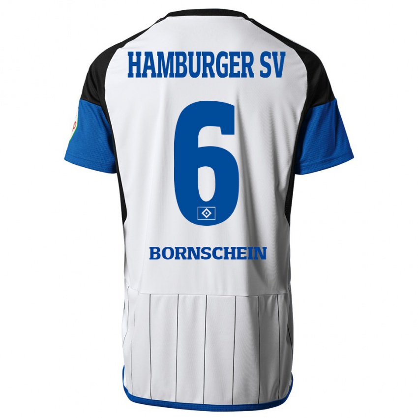 Herren Lukas Bornschein #6 Weiß Heimtrikot Trikot 2023/24 T-Shirt